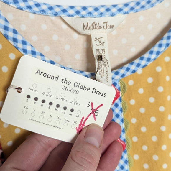 Matilda Jane Around The Globe Dress sz 8 NWT - Picture 3 of 3